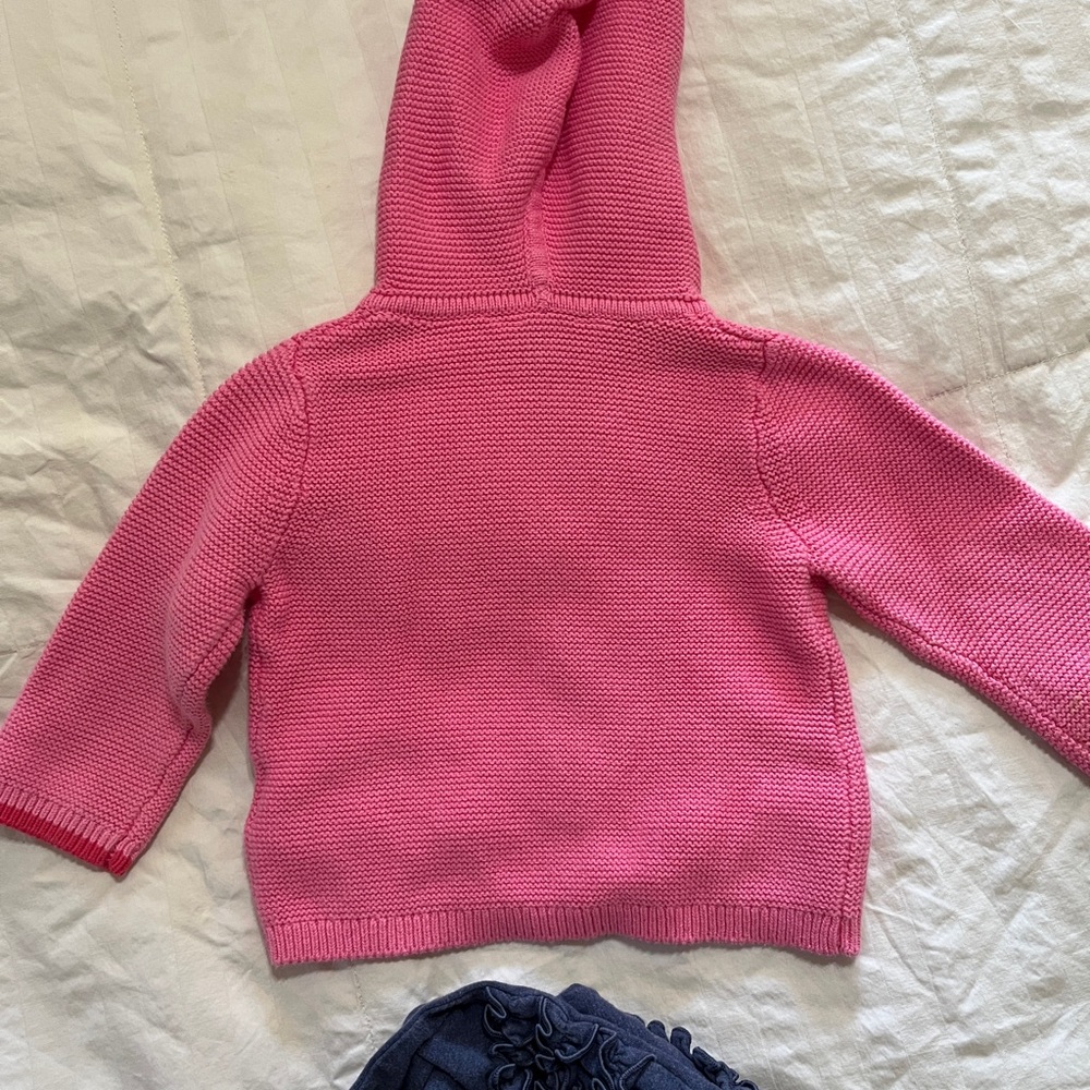 Joules Bright Pink Hooded Cardigan Set - Picture 5 of 5